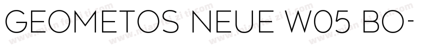 Geometos Neue W05 Bo字体转换